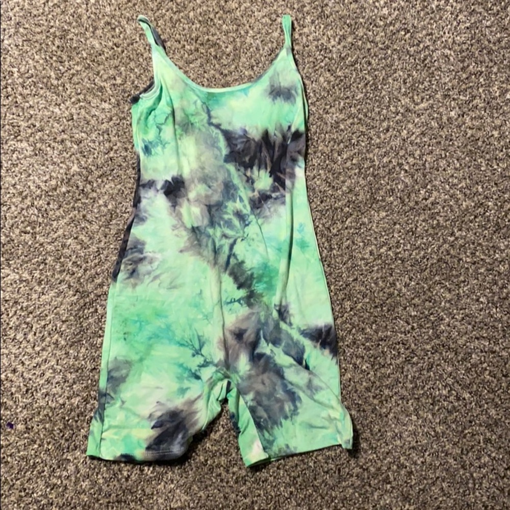 The Dye Romper 💚🖤🤍